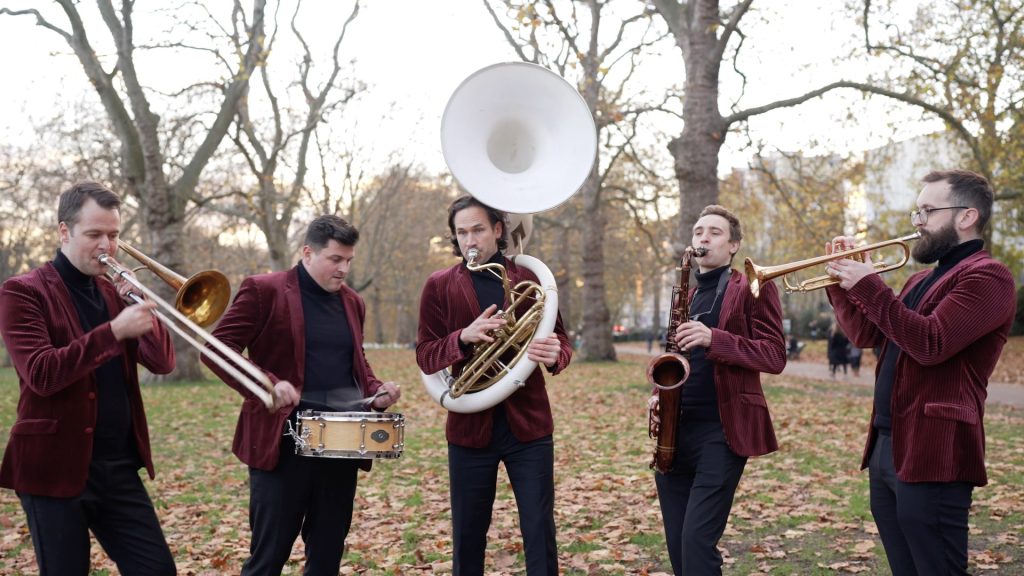 Christmas brass band